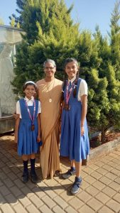 Goa Marathon 2023-24 was held in Panaji....Miss Sanika Naik of class 9th has secured 3rd place in 3 kilometer run and Miss Snehal Naik of standard 3 has secured 4th place in 2 kilometer run.